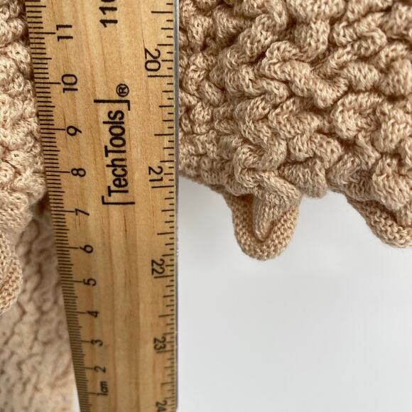 Free People Cardigan Large Top Rosehip Cropped Long Sleeve Rosewater Textured - Picture 7 of 9